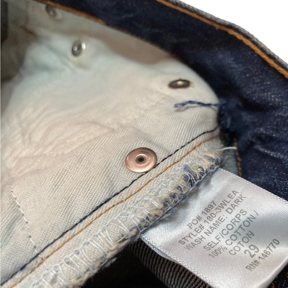 RE/DONE High Rise Crop Flare Denim Jeans Women’s size 29 in Dark Blue - Picture 8 of 9